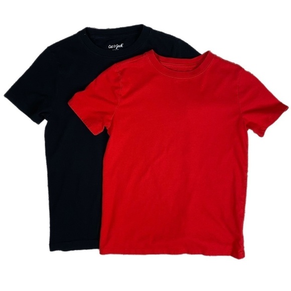 CAT & Jack Boy’s Short Sleeve T-Shirt Bundle Size Medium (8/10) - Picture 1 of 9